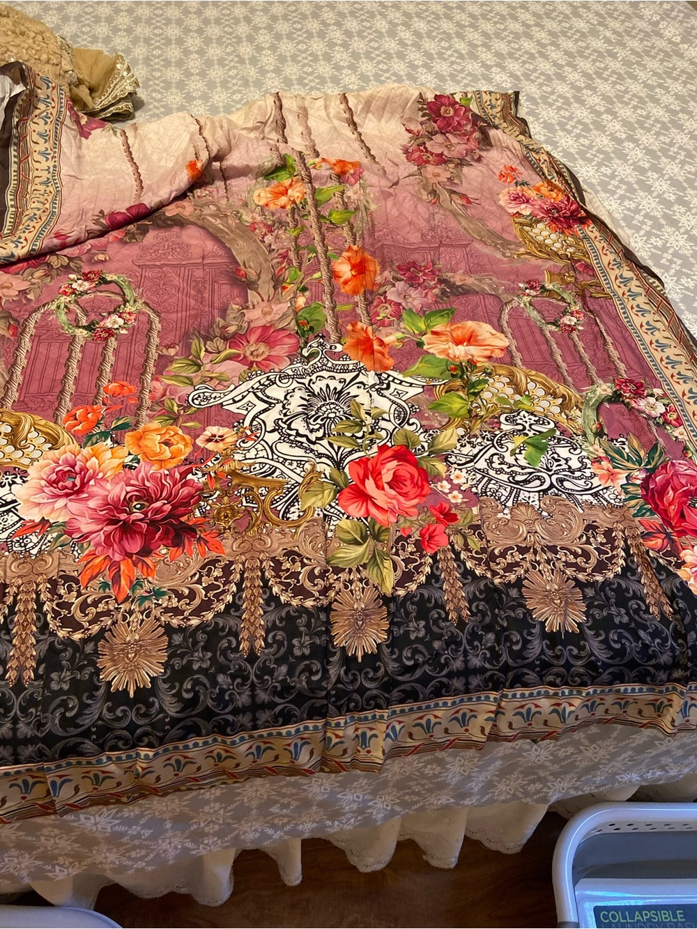 Indian Women’s Floral Multicolor Printed Dupatta Scarf Veil Shawl Wrap Stole